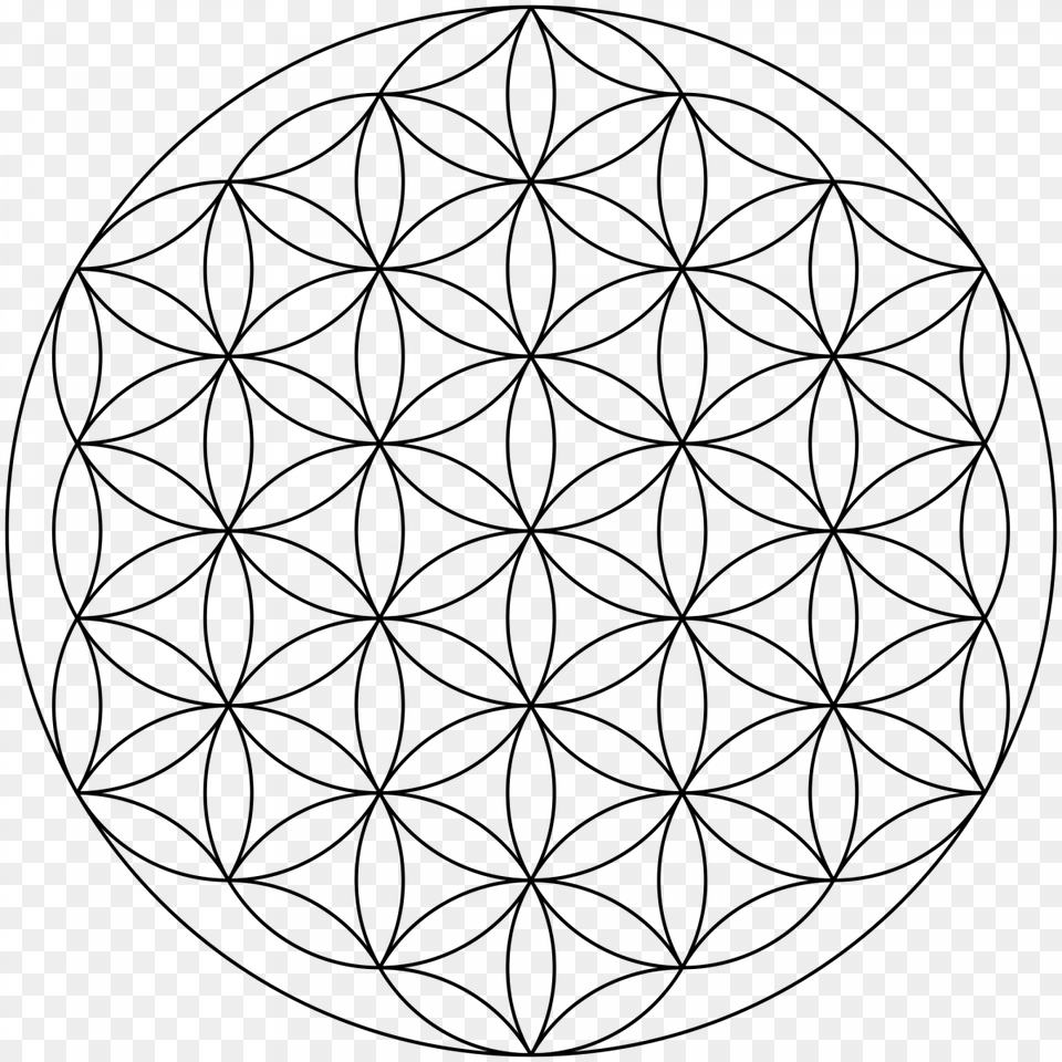 I Am Metatron Flower Of Life Svg, Gray Free Png Download