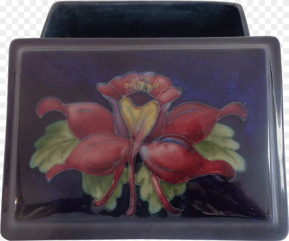 I Am Pleased To Offer This Beautiful Lidded Box By Moorcroft, Art, Canvas, Painting, Flower Free Transparent Png