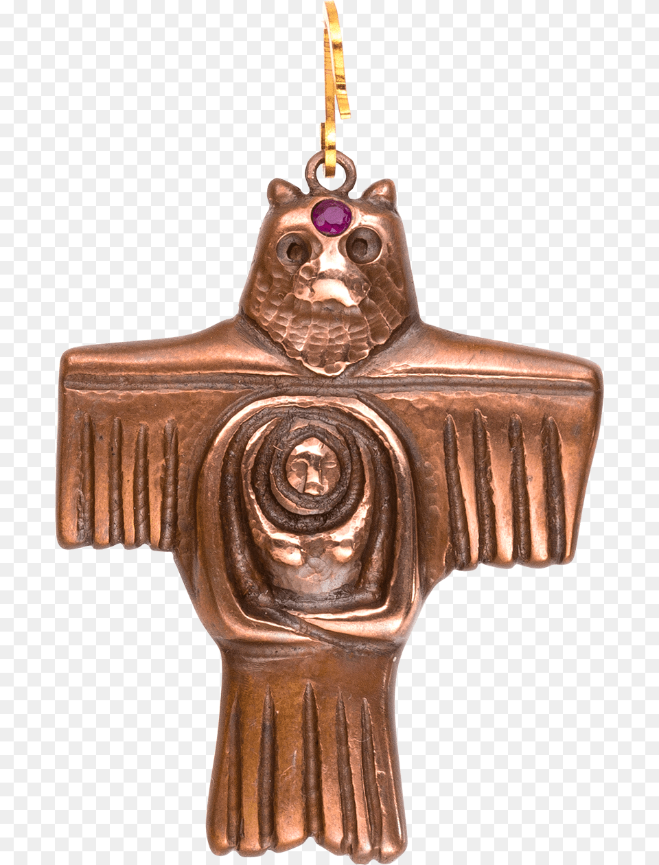 I Am Protected And Powerful Cross, Accessories, Bronze, Face, Head Png Image