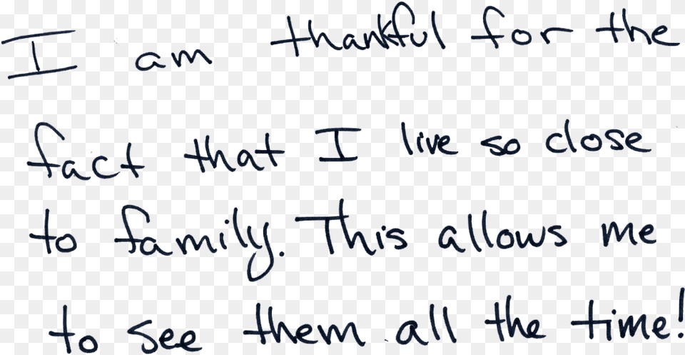 I Am Thankful For The Fact That I Live So Close To Handwriting, Text, Document, Mathematical Equation, Blackboard Free Transparent Png