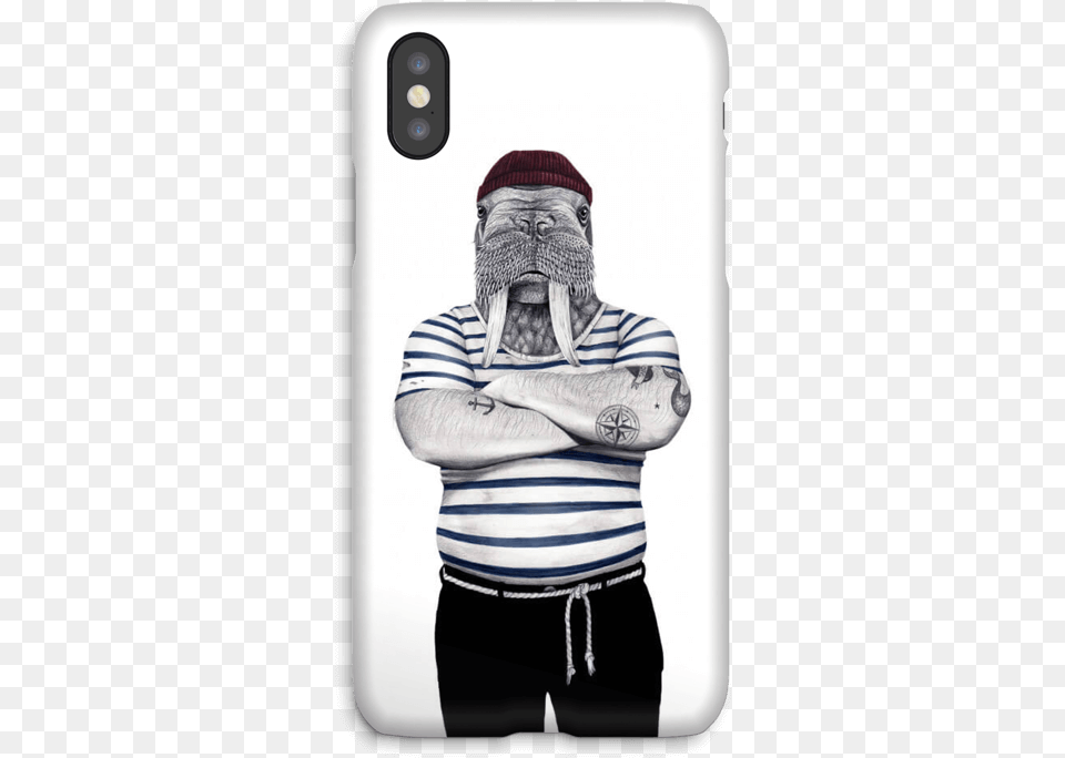 I Am The Walrus Case Iphone X Sanna Wieslander, Photography, Adult, Male, Man Free Png Download