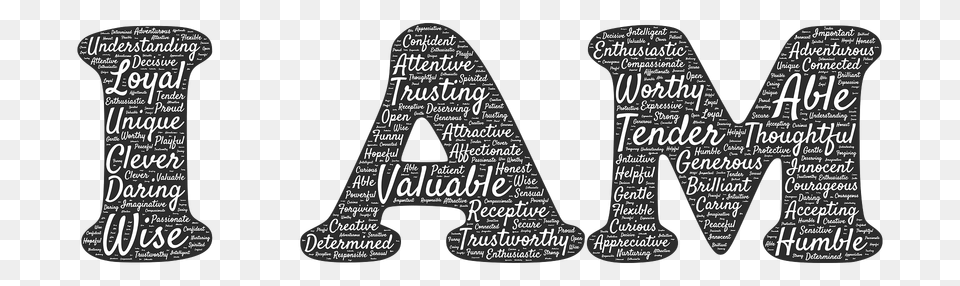 I Am Typography Clipart, Text Png Image