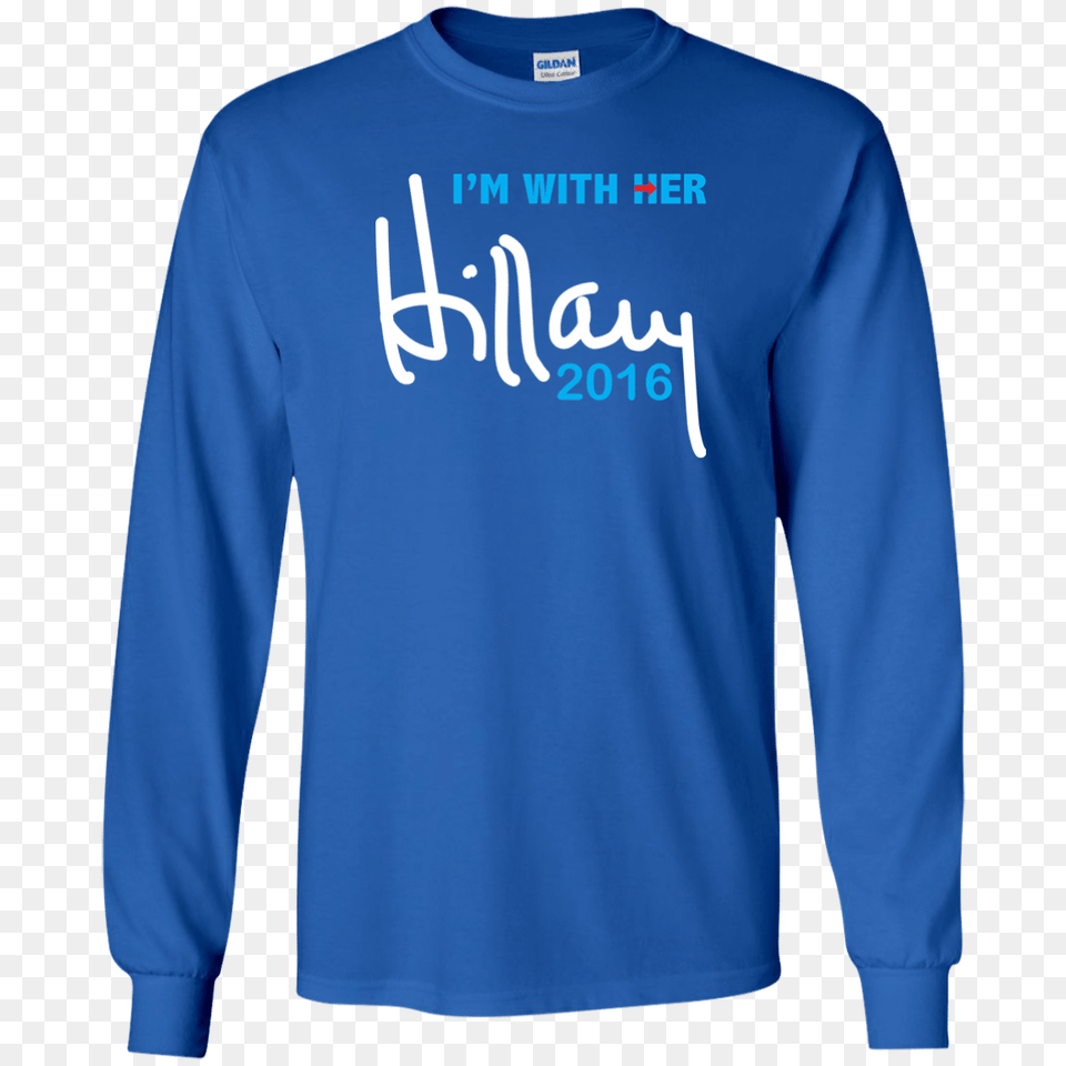 I Am With Her Hillary Clinton For President Long Sleeve Tshirt, Clothing, Long Sleeve, Knitwear, Sweater Free Transparent Png