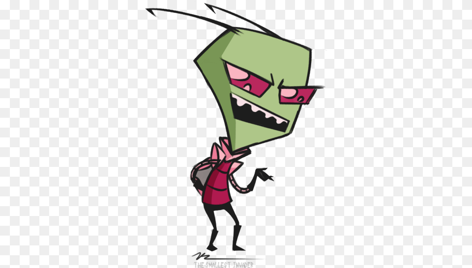 I Am Zim He39s Transparent Drag Him Around The Screen Zim Transparent, Toy, Adult, Female, Person Free Png Download