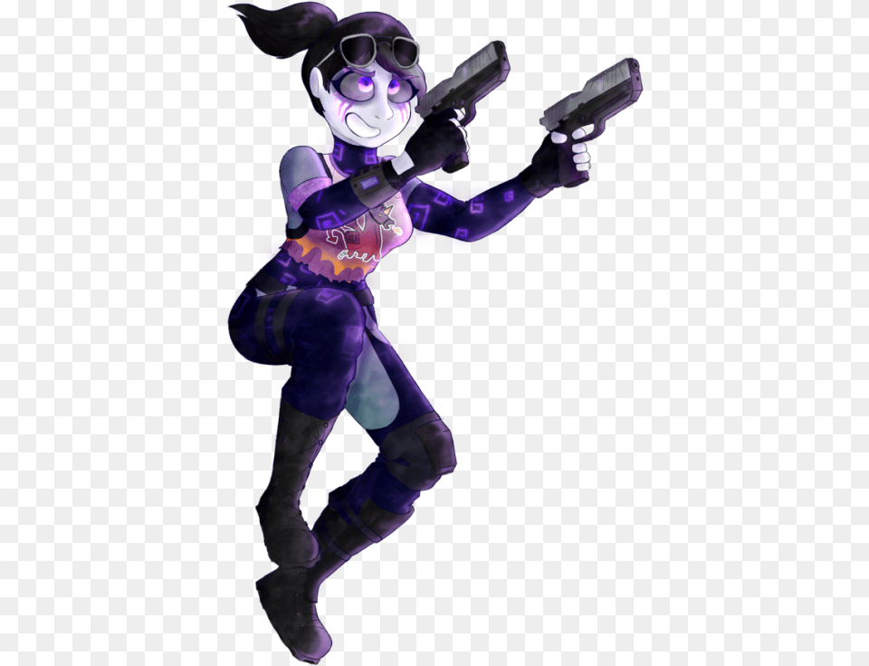 I Bought The Dark Bomber Skin A Few Days Ago And Now Dark Bomber, Purple, Weapon, Gun, Person Png Image