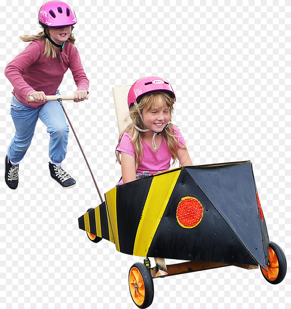 I Box Car Race Children For Photoshop, Child, Person, Helmet, Girl Png Image