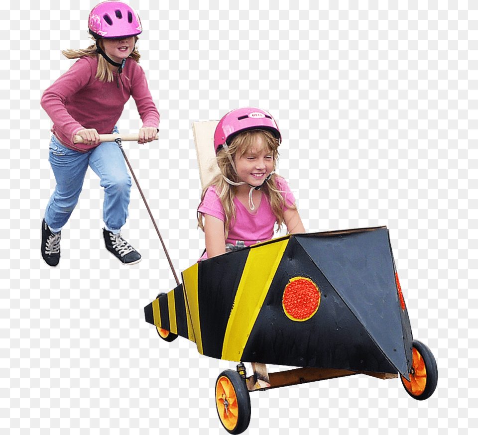 I Box Car Race Children For Photoshop, Helmet, Child, Clothing, Person Free Png Download