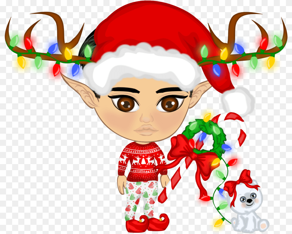 I Call Him Christmas Fanatic Cartoon, Elf, Baby, Person, Face Free Png Download