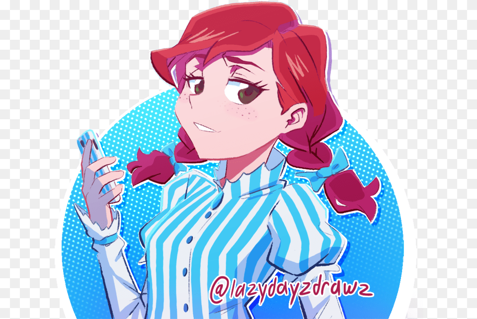 I Can Absolutely Get Behind Smug Anime Wendy Wendy39s Fast Food Anime, Book, Comics, Publication, Baby Png