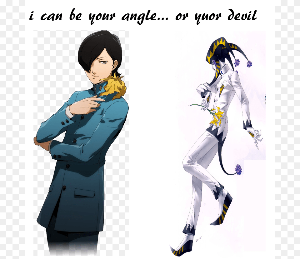 I Can Be Your Angle Or Wor Evil Persona 2 Jun Memes, Adult, Publication, Person, Woman Free Transparent Png