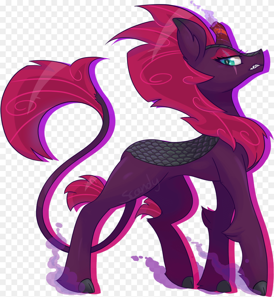 I Can Draw Ponies Too Haha Here Is A Tempest Shadow My Little Pony Kirin Oc, Graphics, Art, Purple, Book Free Png