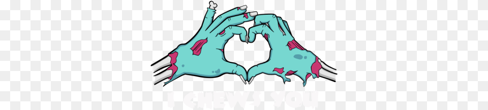 I Chews You Zombie Hands Love By Cosmicfrogstees Illustration, Electronics, Hardware, Logo, Person Free Transparent Png