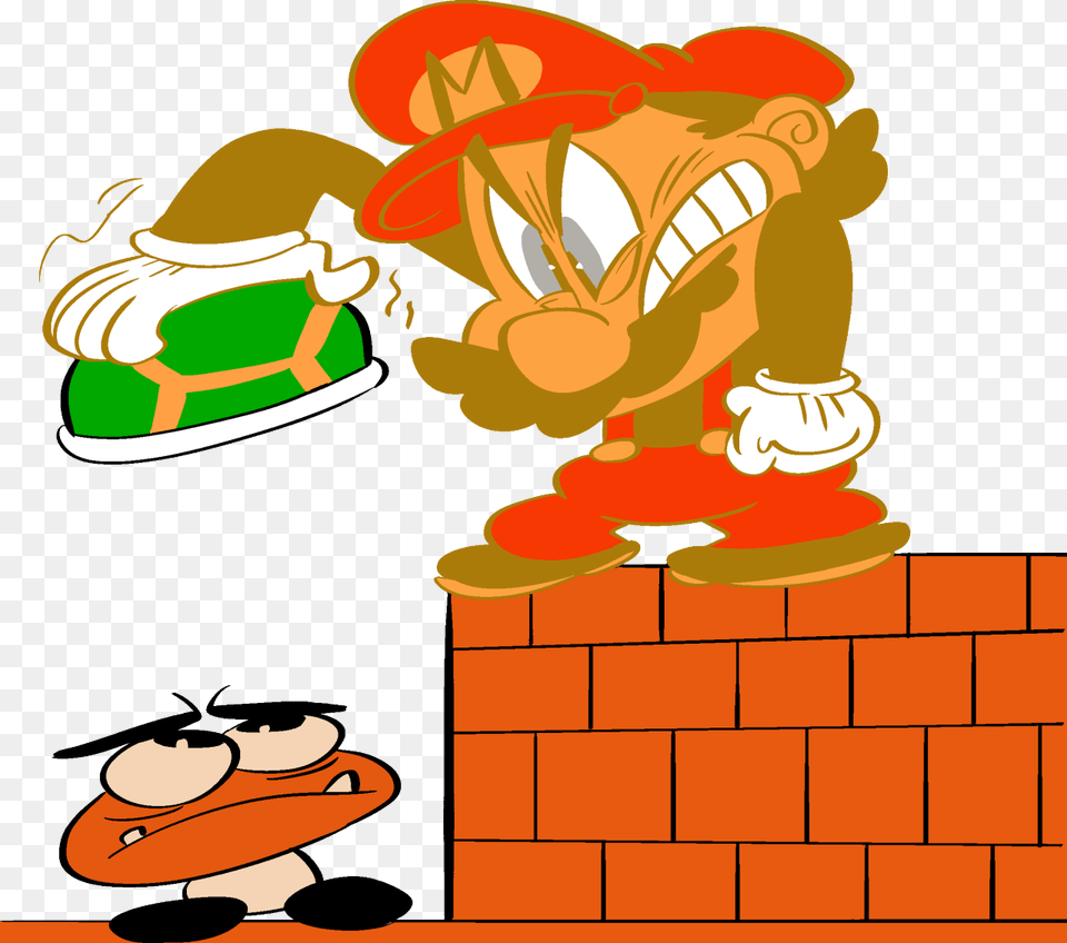 I Cleaned Up Some A Those Goofy Mario And Yoshis Cartoon, Brick, Dynamite, Weapon Free Transparent Png