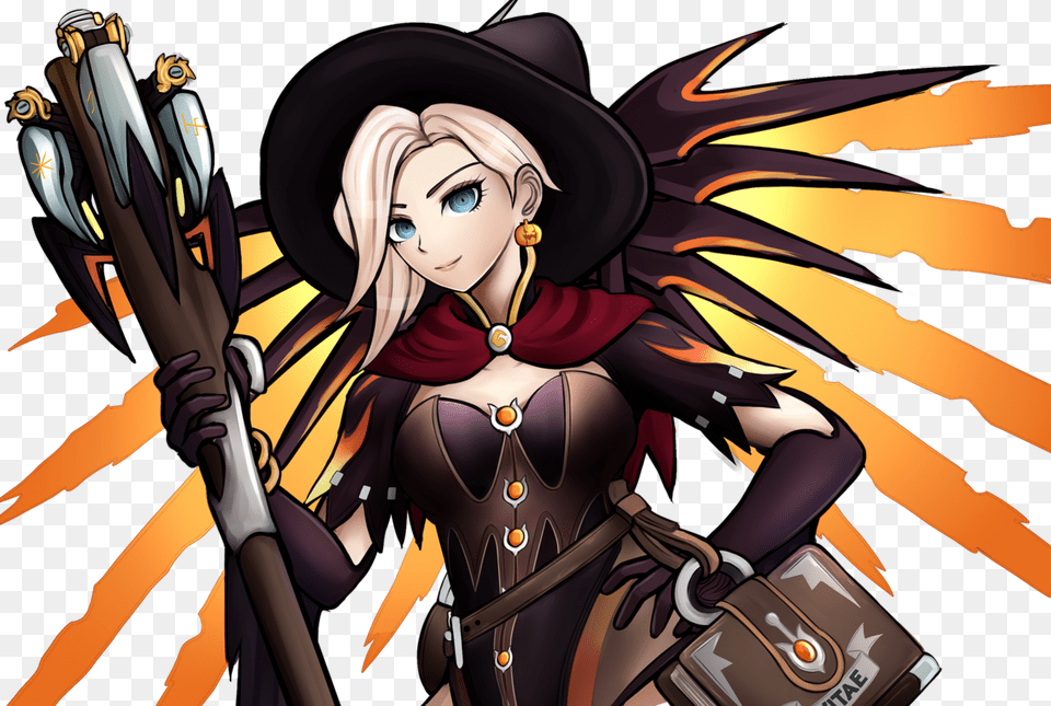 I Commissioned A Witch Mercy From Kurokku Tokei I, Publication, Book, Comics, Adult Free Png Download