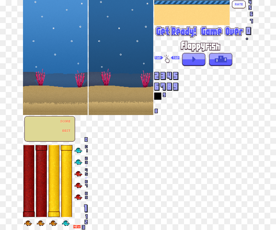 I Create 70 From All The Mods Flappy Fish Atlas, Scoreboard Png