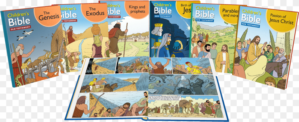 I Created The Bible Stories In Comic Book Format To Descubre La Biblia Dvd Video Nuevo Testamento A Artir, Comics, Publication, Person, Animal Free Png Download