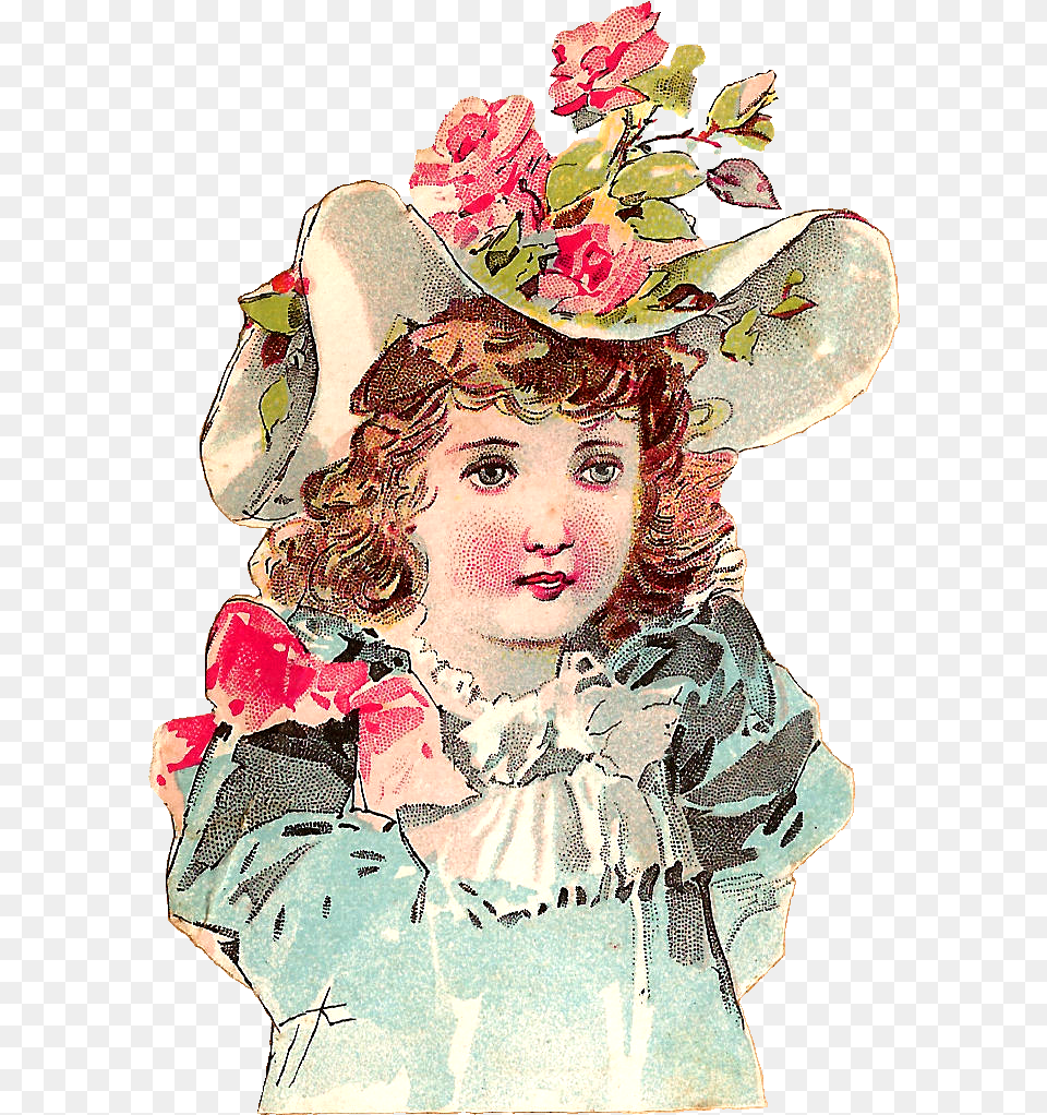 I Created This Digital Girl Graphic From A Victorian Illustration, Clothing, Hat, Baby, Person Free Transparent Png