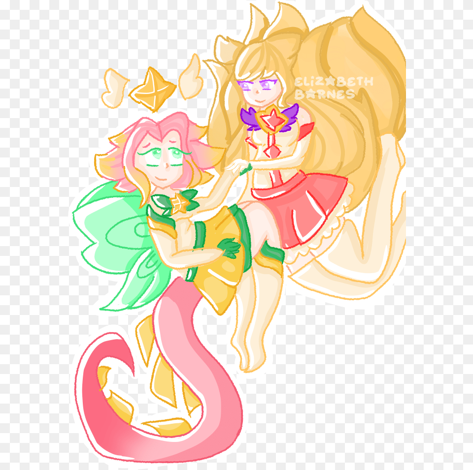 I Created This Star Guardian Neeko X Ahri Pic A While Ago Fictional Character, Book, Comics, Publication, Baby Free Png