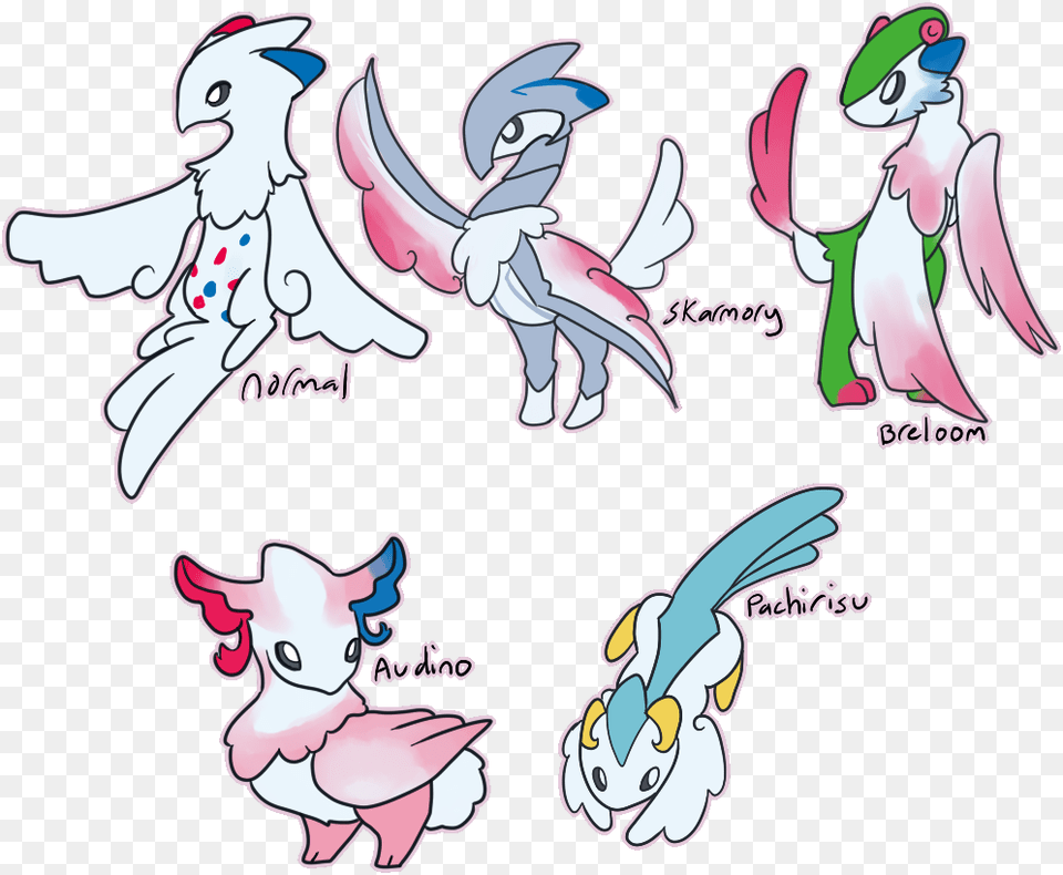 I Decided To Doodle Some Togekiss Hybrids I Really Cartoon, Animal, Mammal, Pig, Book Png Image