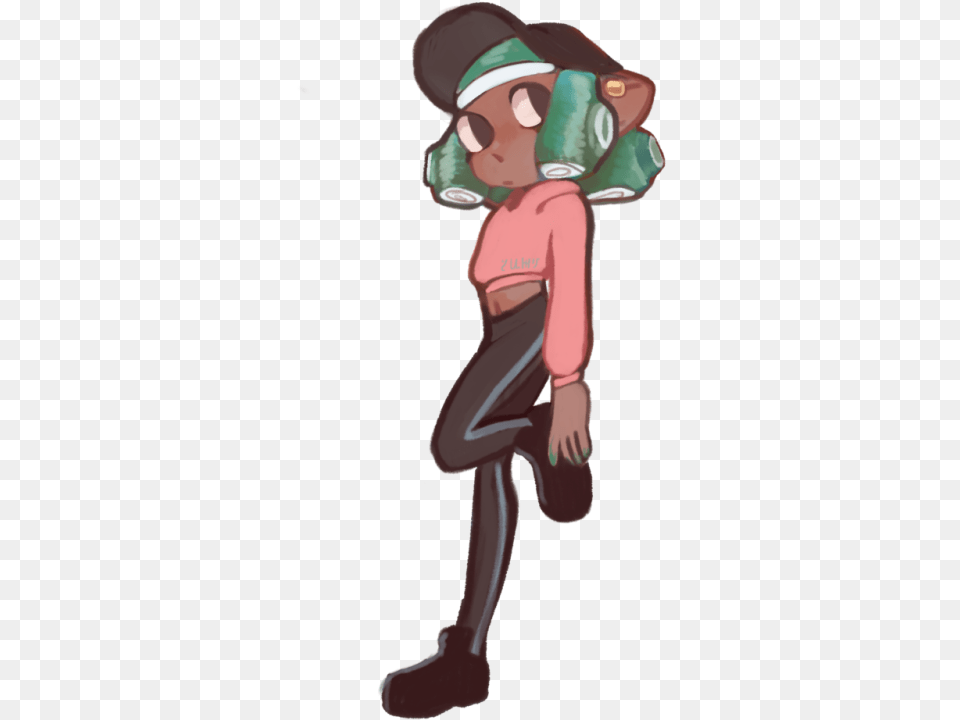 I Decided To Join A Little Splatoon Rp Group With Cassy Cartoon, Baby, Person, Tape Png
