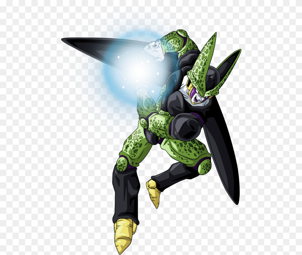I Decided To Redraw Few Thing On It And Made A Better Dragon Ball Z Cell Kamehameha, Blade, Dagger, Knife, Weapon Png
