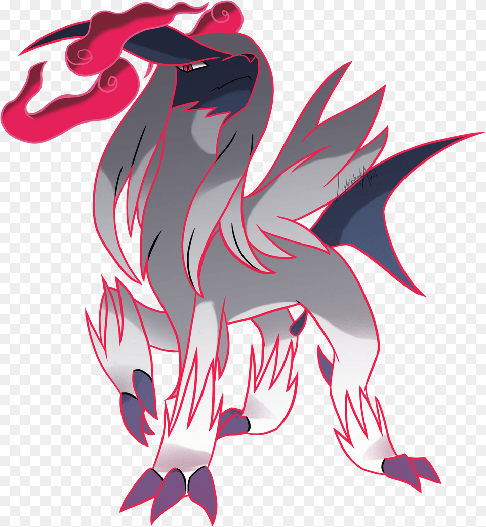 I Designed A G Max Form For My Favorite Pokemon Mandjtv Favorite Pokemon Is Absol, Dragon, Adult, Art, Female Png