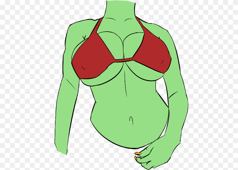 I Did A Torso Study By Using A Reference To See How Cartoon, Swimwear, Clothing, Adult, Person Free Png Download
