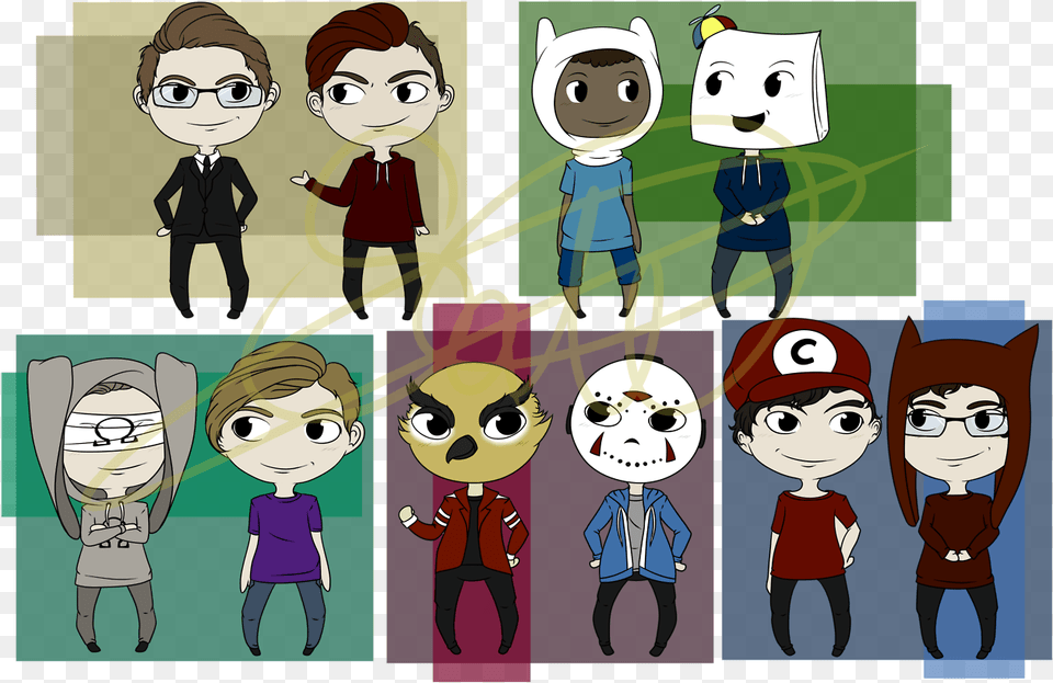I Did Another Little Fanart Thingy Yay Top Left To Cartoon, Publication, Book, Comics, Baby Free Png Download