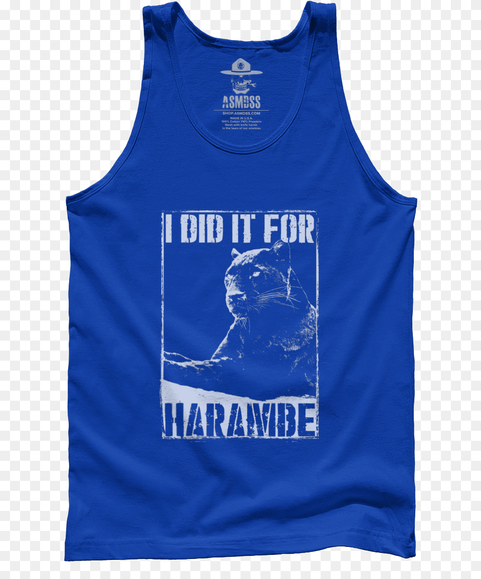 I Did It For Harambe Jpeg, Clothing, Tank Top, Shirt Free Png Download