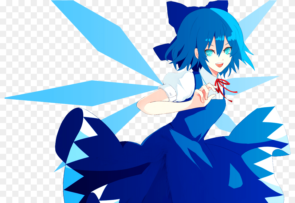 I Did Make All These Transparent Touhou Project Bullet Hell Cirno, Book, Comics, Publication, Person Free Png
