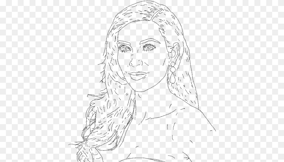 I Did Some Simple Drawings Of Celebrities On Photoshop Drawing, Gray Free Png