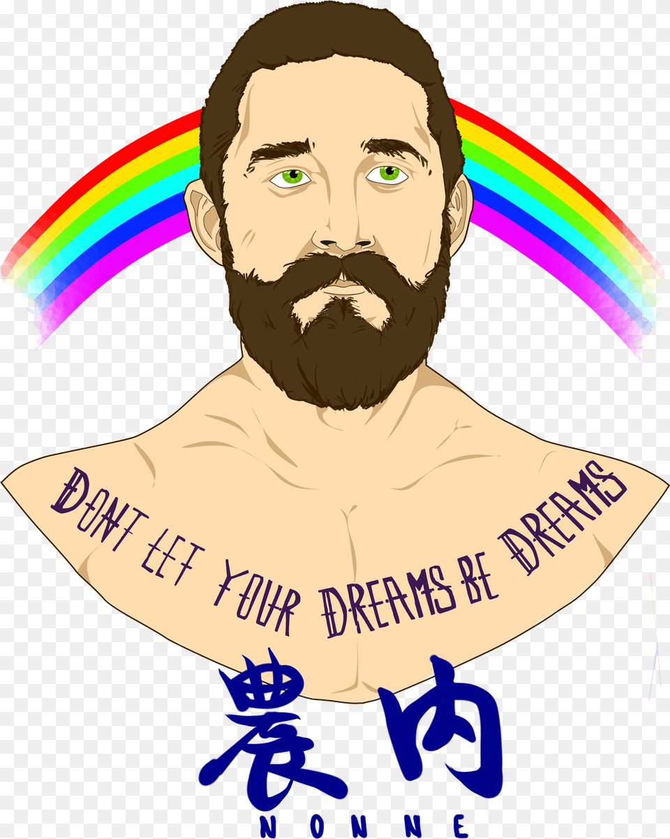 I Do A Lot Of Shia Labeouf Art Because He39s Amazing Shia Labeouf Background, Beard, Face, Head, Person Free Transparent Png