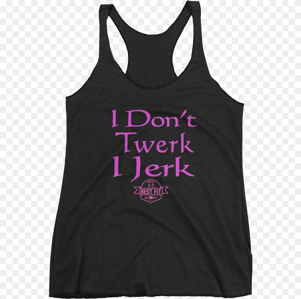 I Don T Twerk I Jerk Active Tank, Clothing, Tank Top, Person Png Image