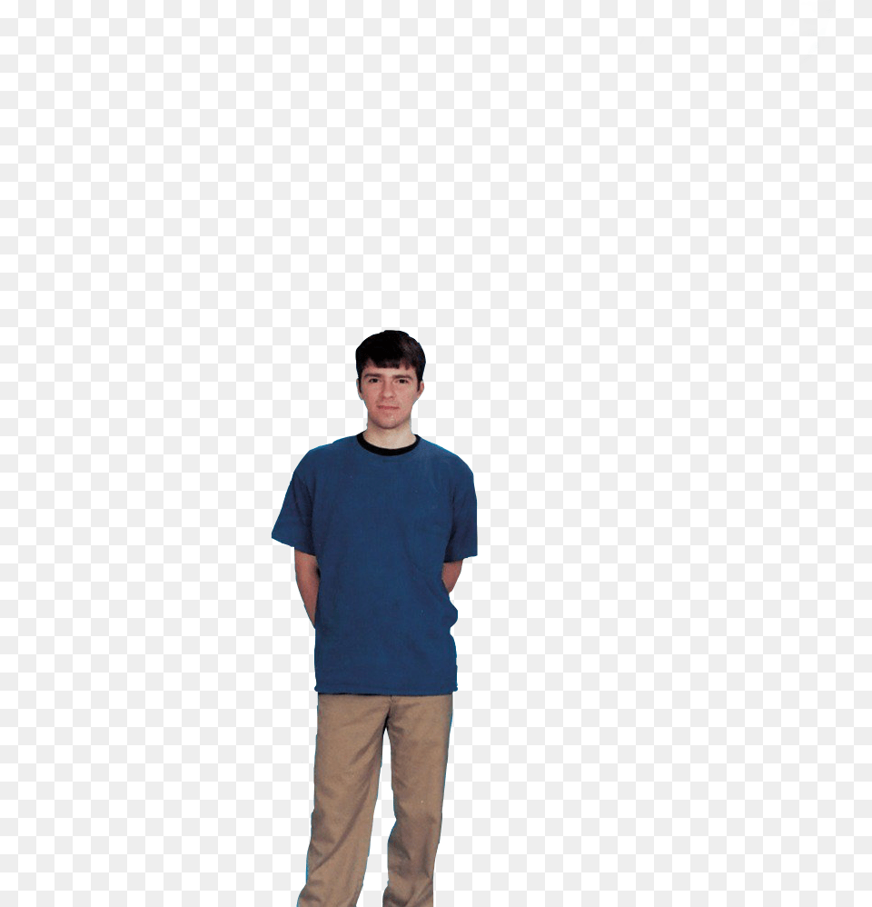 I Dont Know What To Do With This Random Person Background, Boy, T-shirt, Standing, Sleeve Free Transparent Png