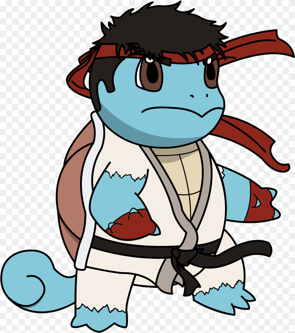 I Drew A Squirtle Ryu Cartoon, Baby, Book, Comics, Person Free Png Download
