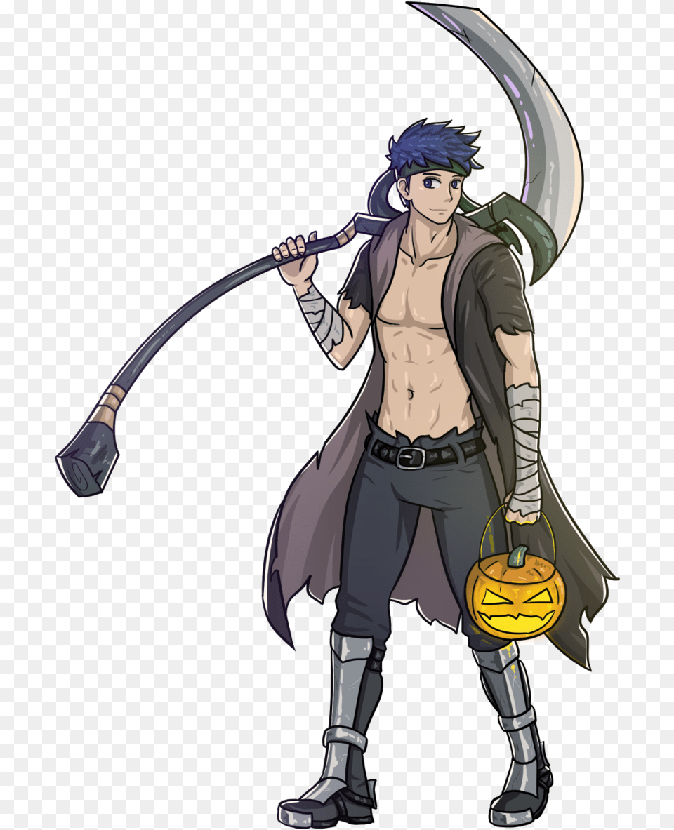 I Drew Halloween Ike For The Fire Emblem Compendiums Fire Emblem Ike Halloween, Book, Comics, Publication, Person Png