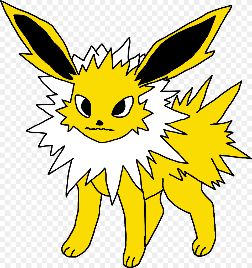 I Drew Jolteons Eyes Wrong Ended Up Pokemon Drawing Of Jolteon, Baby, Person, Face, Head Png Image