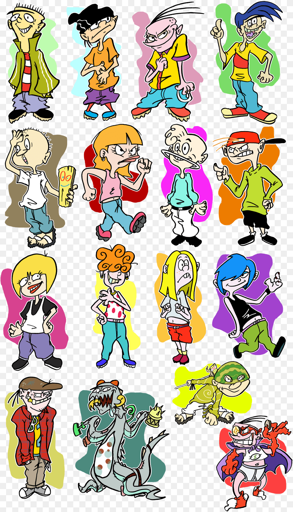 I Drew The Entire Cast Of Ed Edd N Eddyi Didnt Ed Edd N Eddy Characters Fan Art, Book, Comics, Publication, Baby Png Image