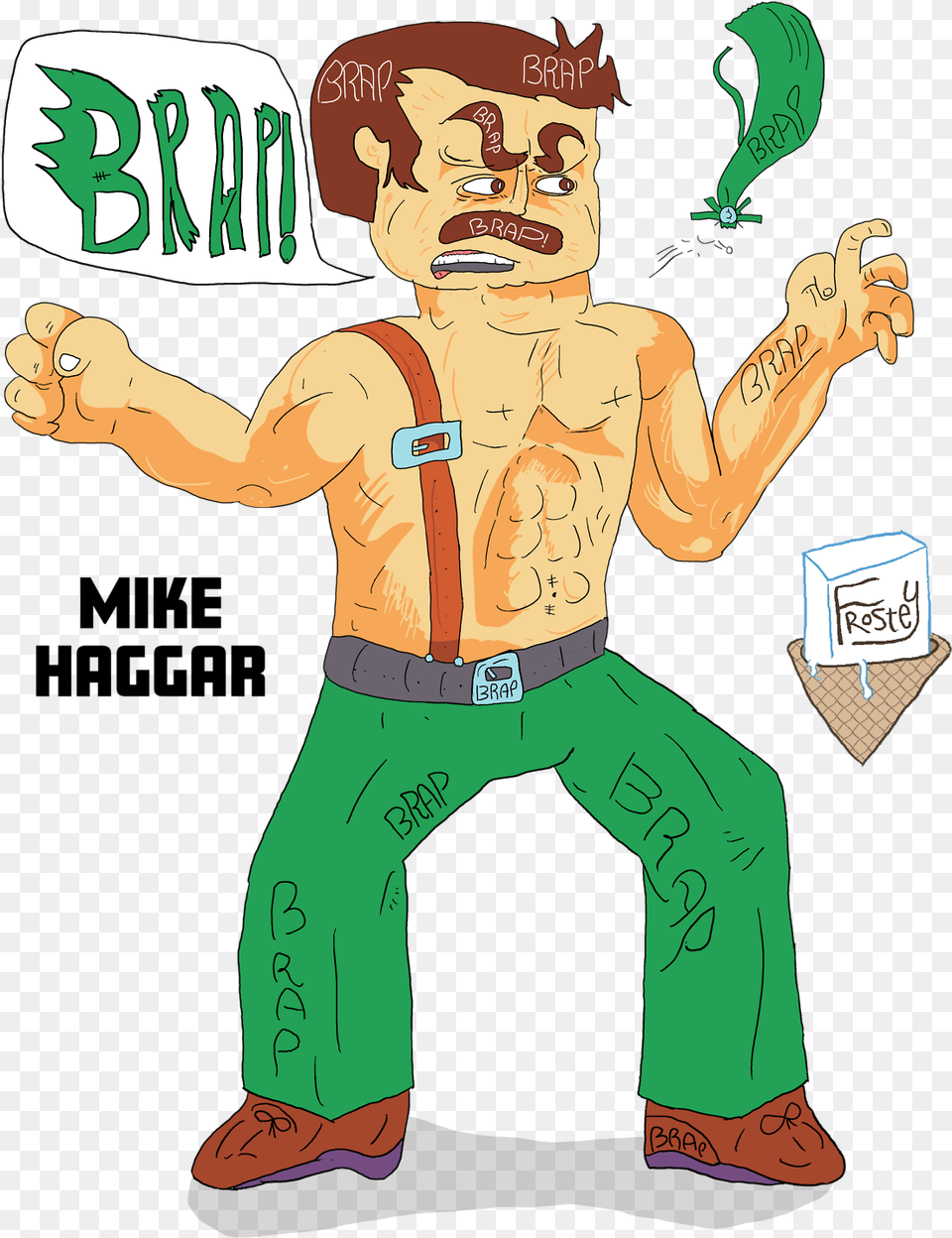 I Drew This Haggar Today On Stream Cartoon, Person, Boy, Child, Male Png