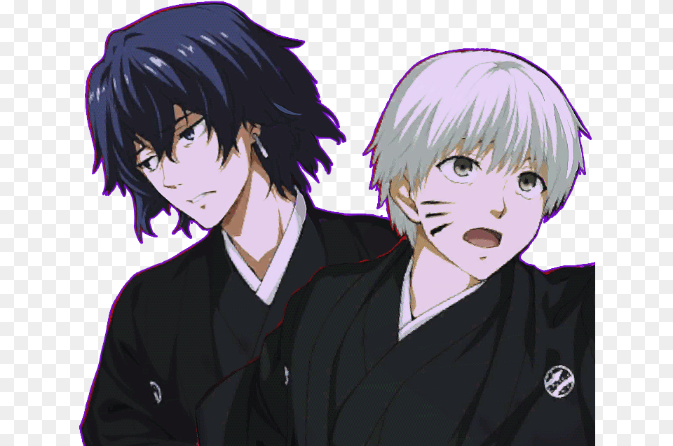 I Edited These Pics Of Ayato And Kaneki In Tokyo Ghoul Tokyo Ghoul Ayato And Kaneki, Publication, Book, Comics, Adult Free Png