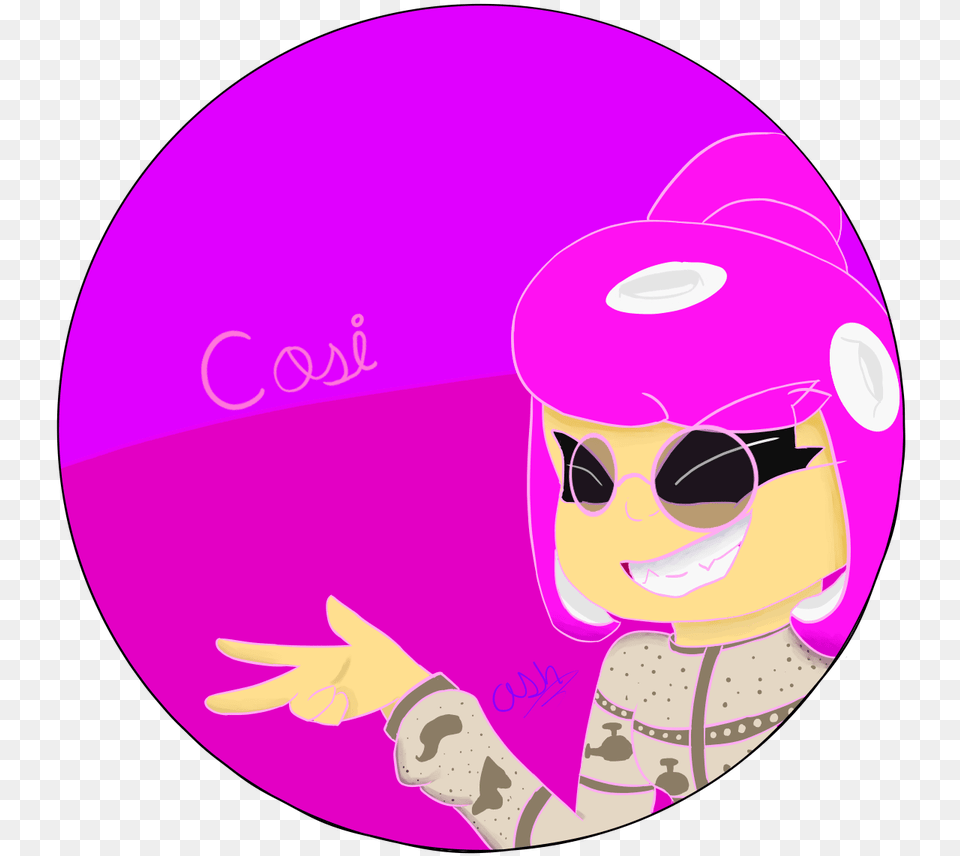 I Finished The Cosi Sticker Design On My Computer Animasi Perawat, Photography, Purple, Cap, Clothing Free Png Download