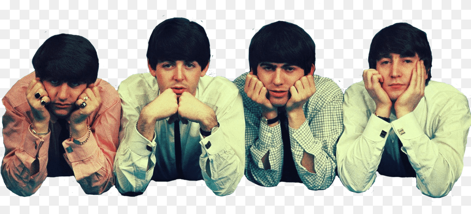 I Get By With A Little Help From The Beatles Transparent The Beatles, Body Part, Face, Finger, Hand Free Png Download