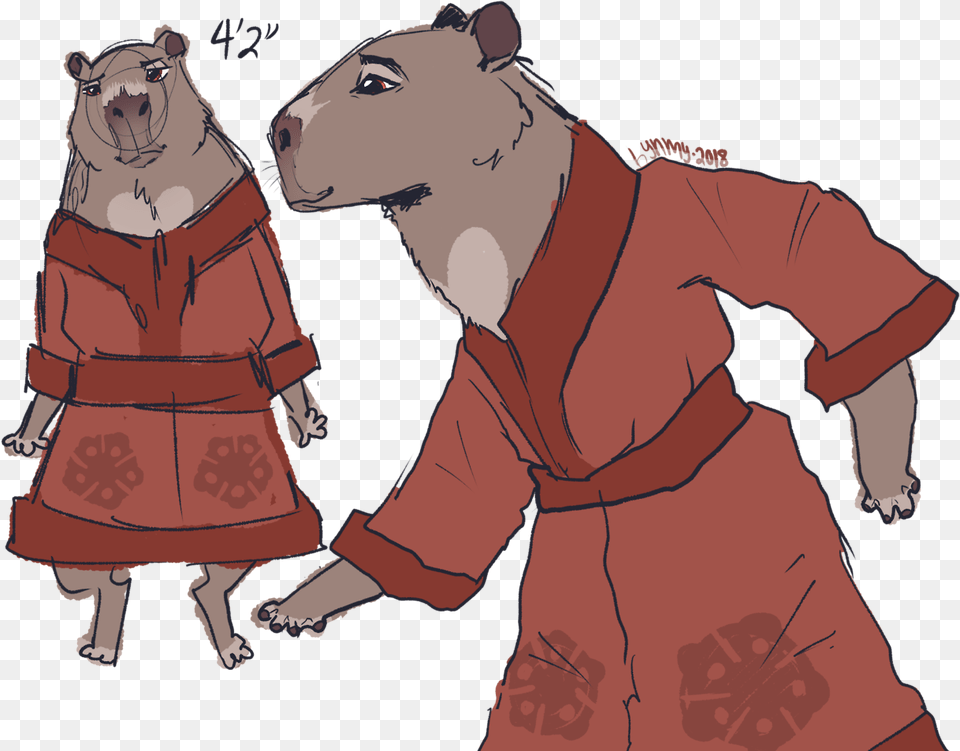 I Give An Au In Which Splinter Is Exactly The Same Grizzly Bear, Adult, Dress, Coat, Clothing Free Png Download