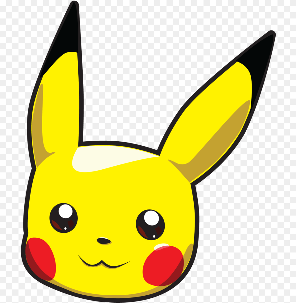 I Got Bored And Made A Sticker Pokemon Pikachu Head Plush, Toy Free Transparent Png