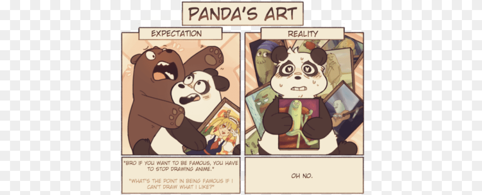 I Haven39t Watched This Show In Over 2 Years We Bare Bears Panda X Charlie, Publication, Book, Comics, Pet Free Transparent Png