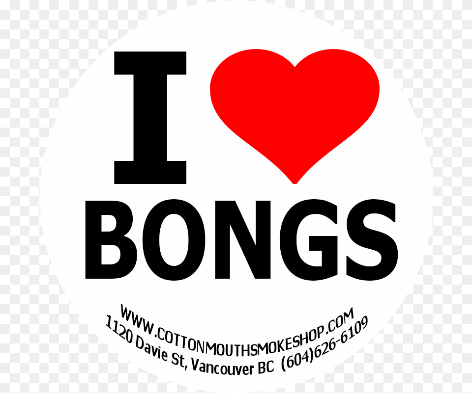 I Heart Bongs Sticker, Logo, Disk, Symbol Png