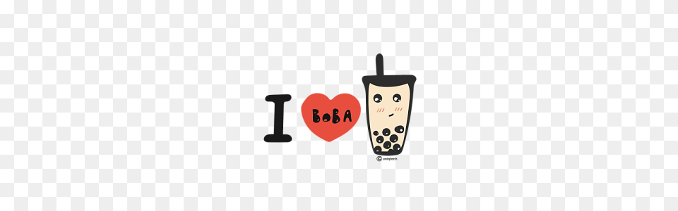 I Heart Bubble Milk Tea I Heart Boba, Beverage Png