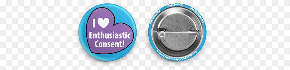 I Heart Enthusiastic Consent 15 Button Solid, Electronics Free Png Download