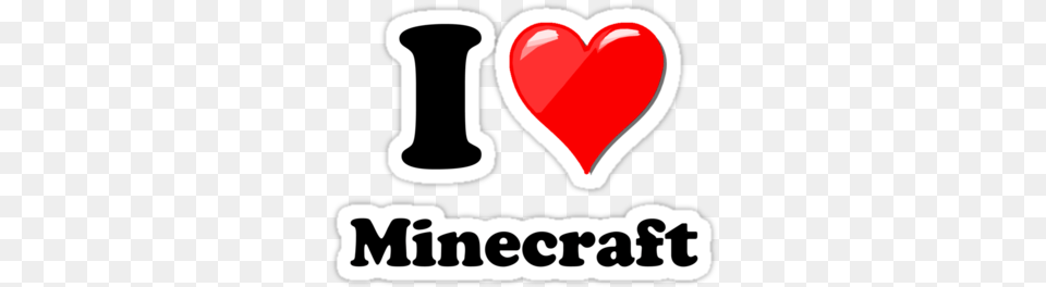 I Heart Minecraft Sticker Fixed Mindset, Logo, Smoke Pipe, Dynamite, Weapon Free Png Download