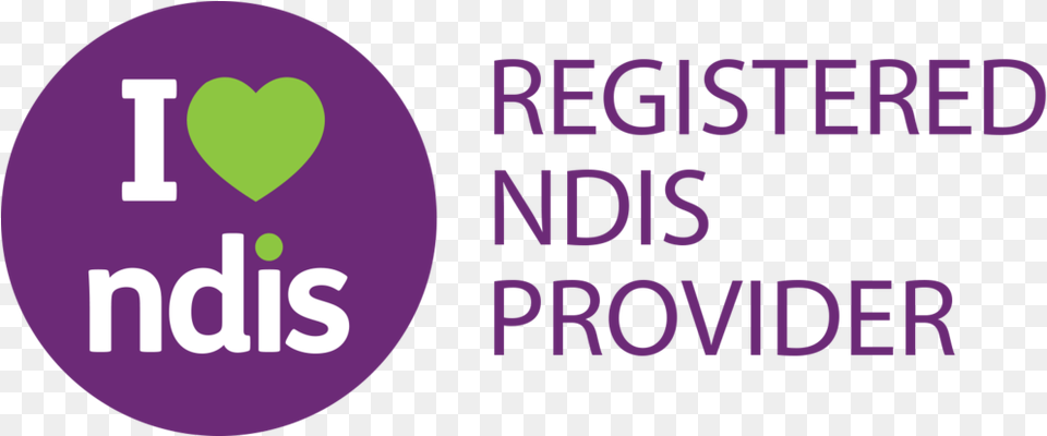 I Heart Ndis Registered Ndis Provider, Purple, Logo Png
